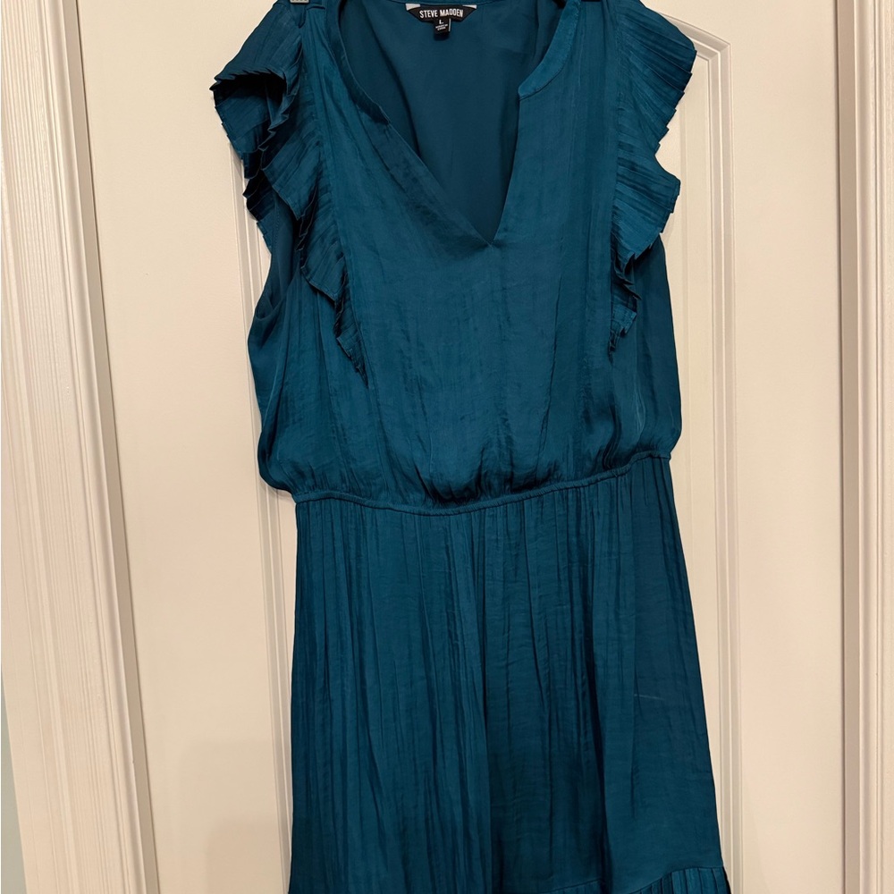Steve Madden Teal Sleeveless Dress
